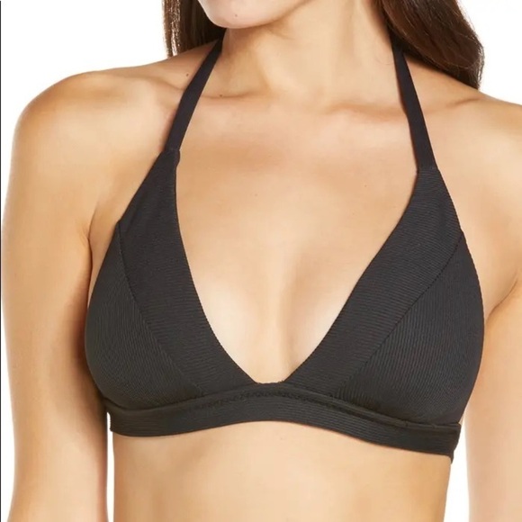 BECCA fine line halter bikini top in women’s size s/p - Picture 3 of 13